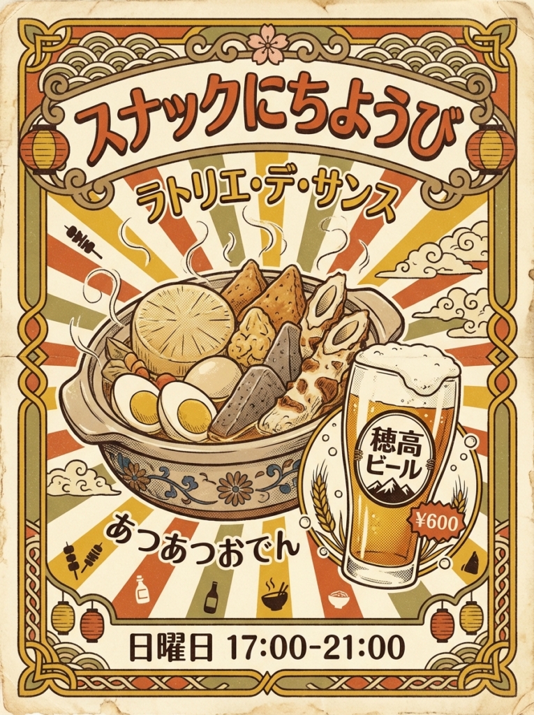 極寒スナックにちようび開催!